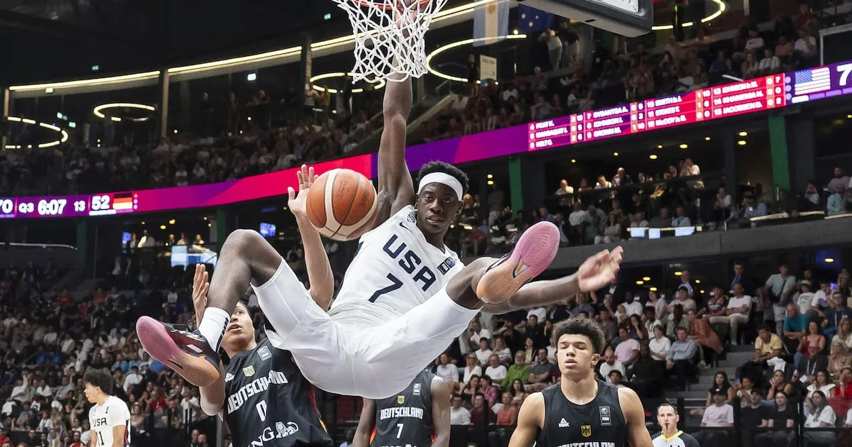AJ Dybantsa Raih Medali Emas Bersama Tim AS di Piala Dunia FIBA U19